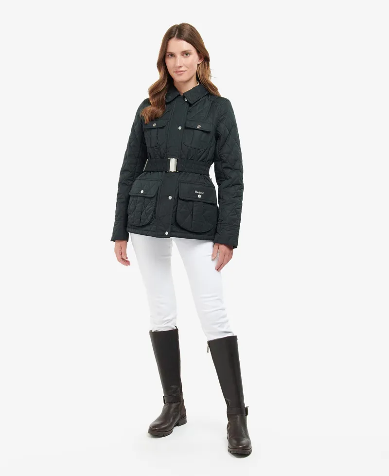 Barbour Belted Defence Quilt - Black-2